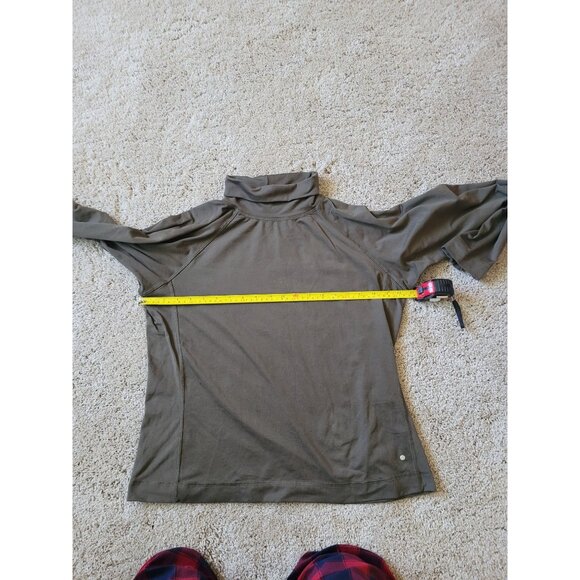 Dakini Womens Turtleneck Size S Dark Green Pullover Tight Winter Cold - Picture 3 of 5